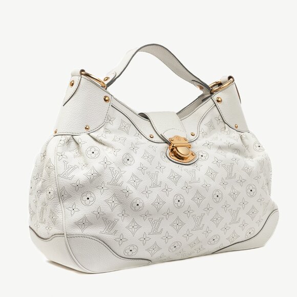 Louis Vuitton Solar GM White Mahina Perforated Leather Hobo - Picture 2 of 15